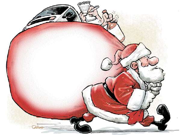 Papai Noel volta de saco cheio com os problemas do mundo automotivo