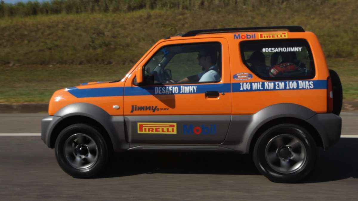 Suzuki Jimny enfrenta desafio de 100 mil km em 100 dias