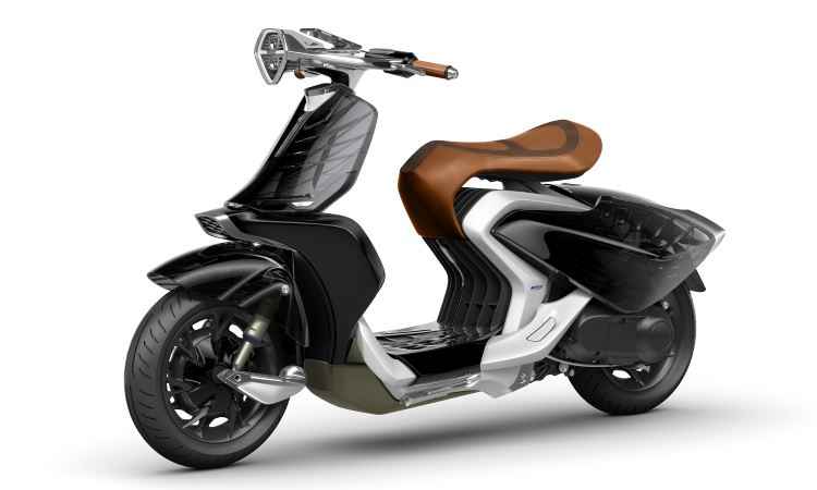 Scooter conceito Yamaha 04Gen tem design retrô e soluções futuristas