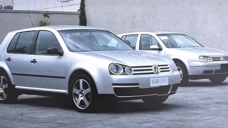 Proposta de reestilização do Volkswagen Golf, revelada por Luiz Alberto Veiga, ex-designer da marca alemã.