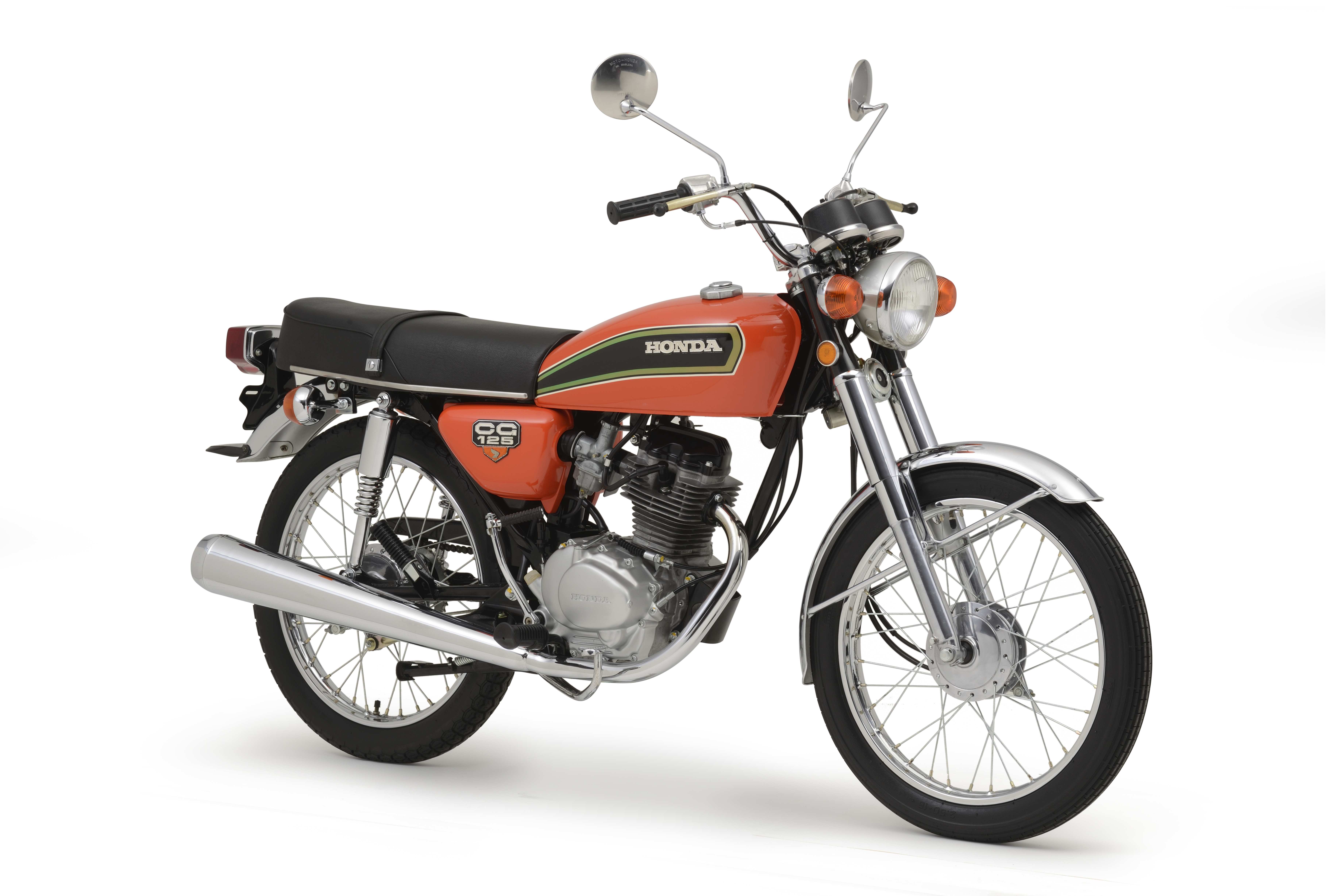 A primeira moto da Honda produzida no Brasil foi uma CG, em 1976 