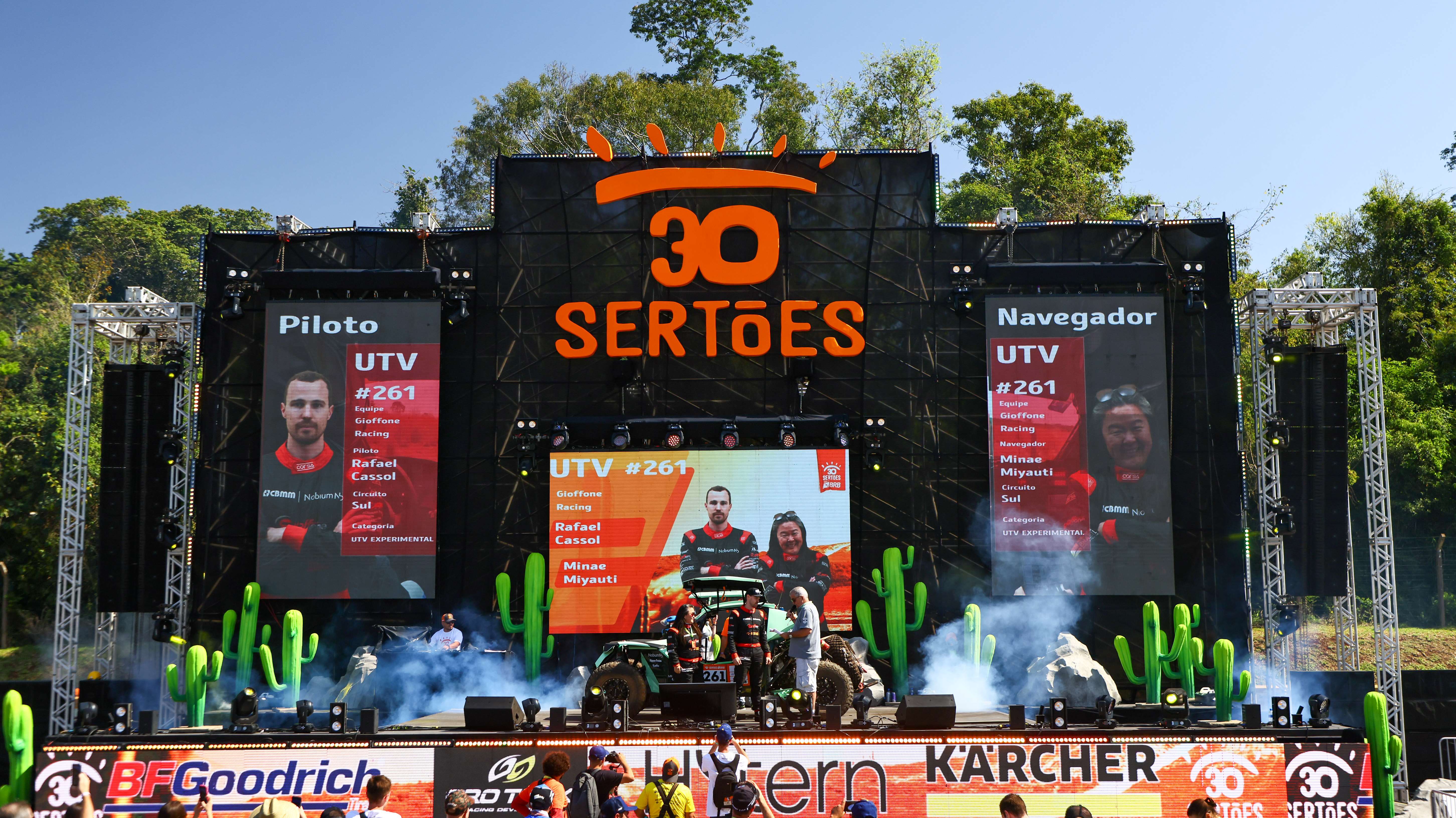 Palco do Rally dos Sertões 2022. 