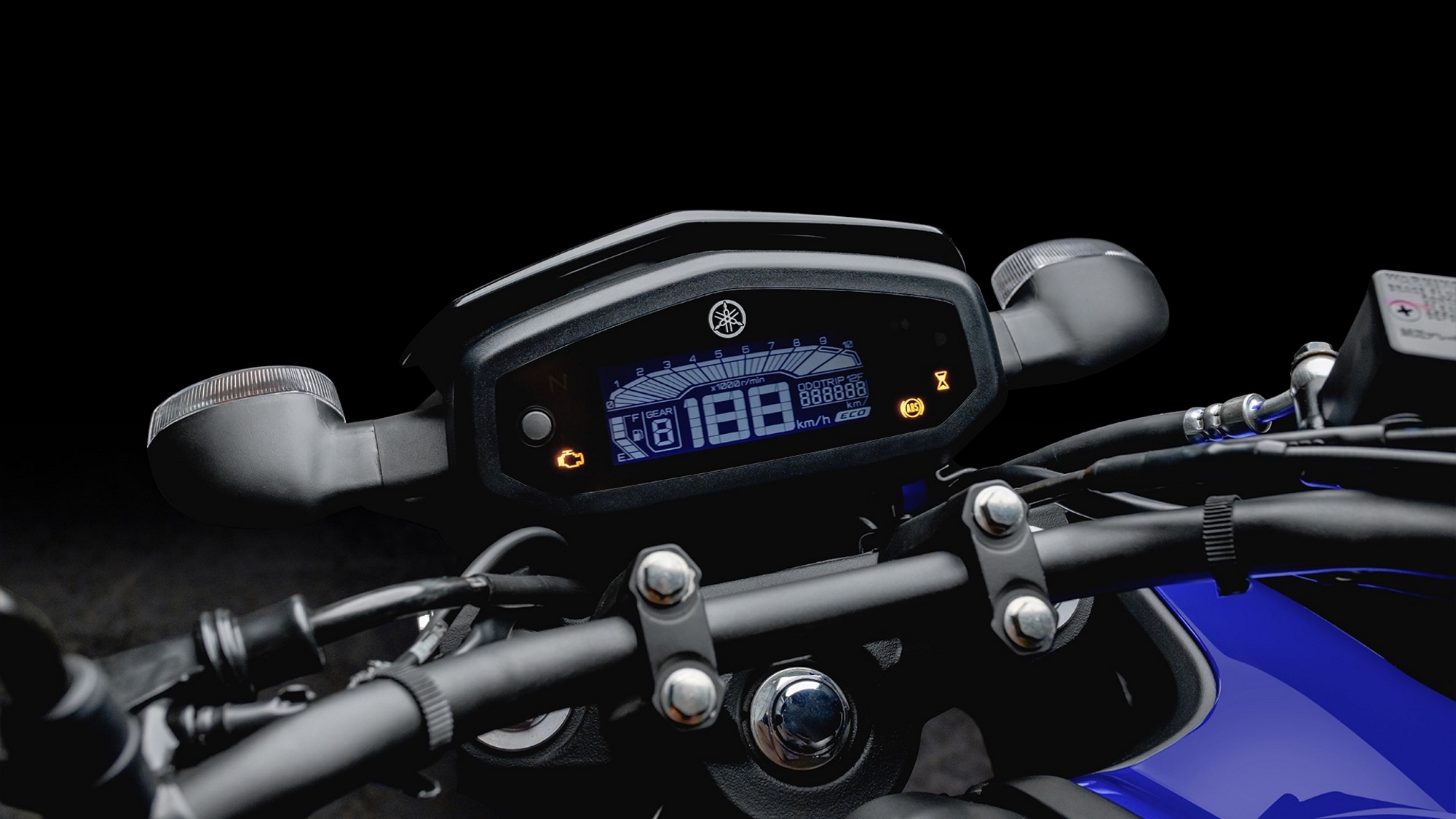 Yamaha Fazer FZ15 3 azul painel digital