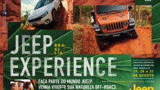 Pôster escrito: Jeep Experience Brasília - Faça parte do mundo Jeep, venha viver sua natureza off-road.