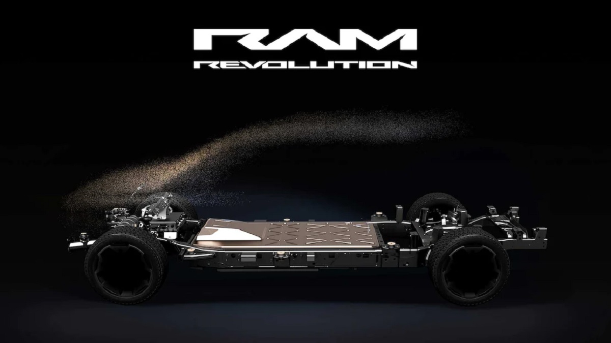 Plataforma da nova caminhonete elétrica RAM 1500 EV