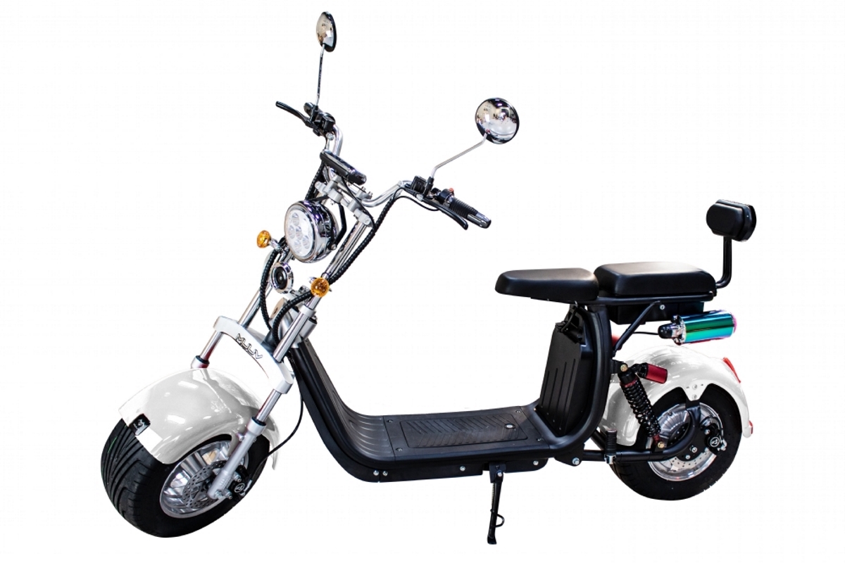 Lista de scooter elérica mais barata do Brasil, Muuv Custom L branco.