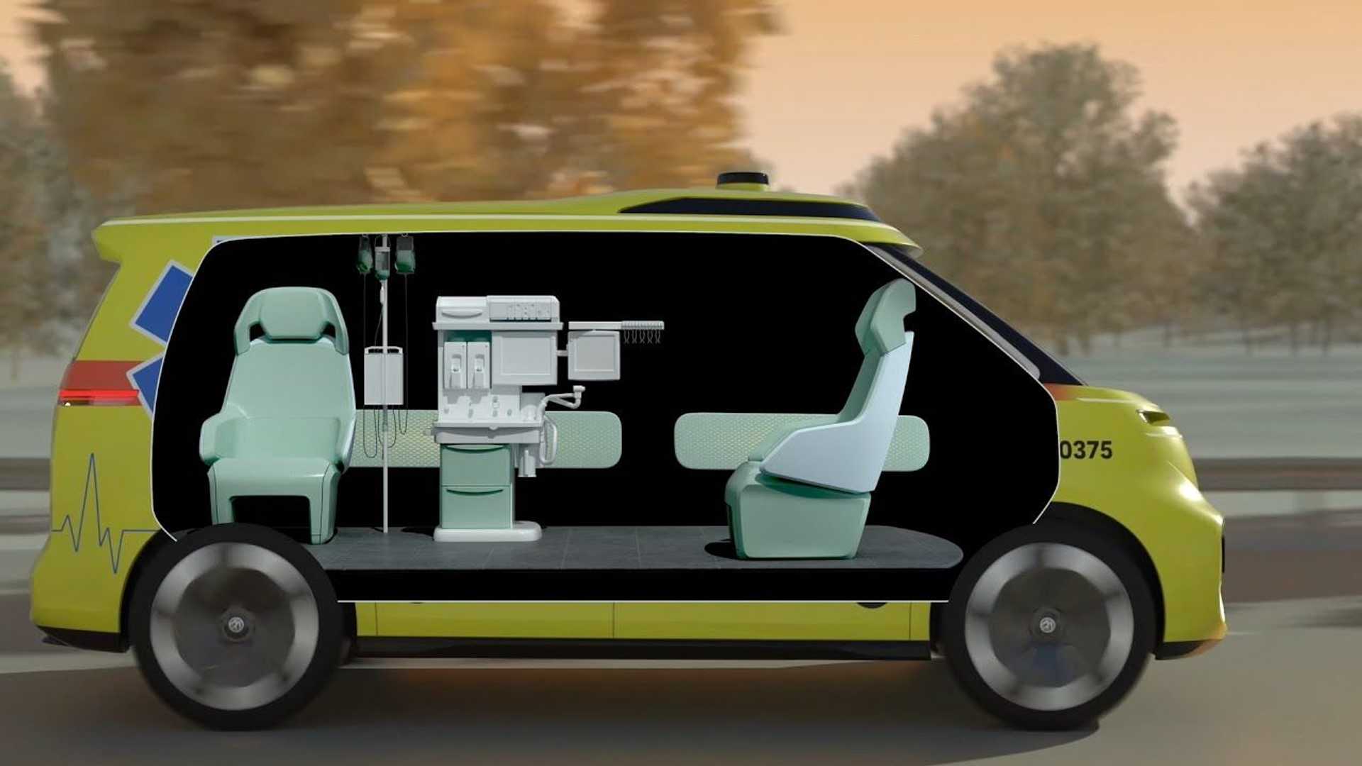 Ambulância ID buzz, kombi modificada