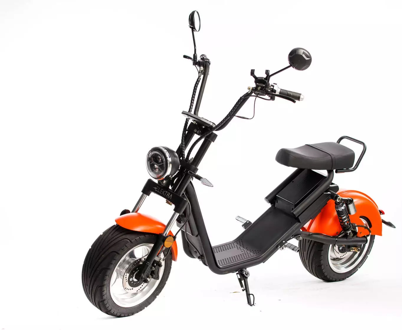 Lista de scooter elérica mais barata do Brasil, Elektra 2.0 Sport laranja.