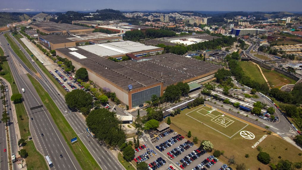 Aerial photography of the Anchieta Volkswagen factory