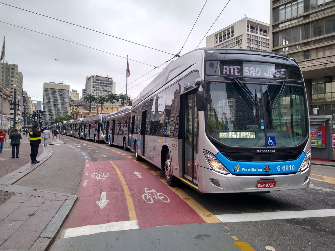 São Paulo possui a maior frota de ônibus elétricos do país (contando os movidos a bateria e também os trólebus)