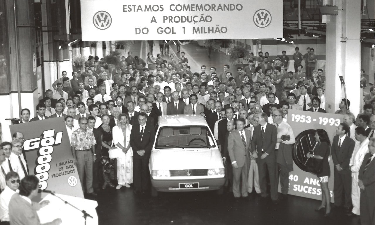 Solenidade de comemoração de 1 milhão de unidades do Gol produzidas na fábrica da Volkswagen em Taubaté (SP)