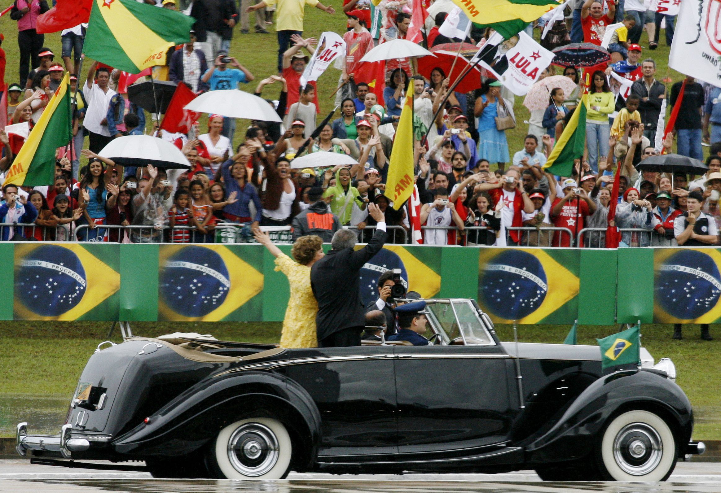 Rolls-Royce presidencial na posse de Lula em 2007.