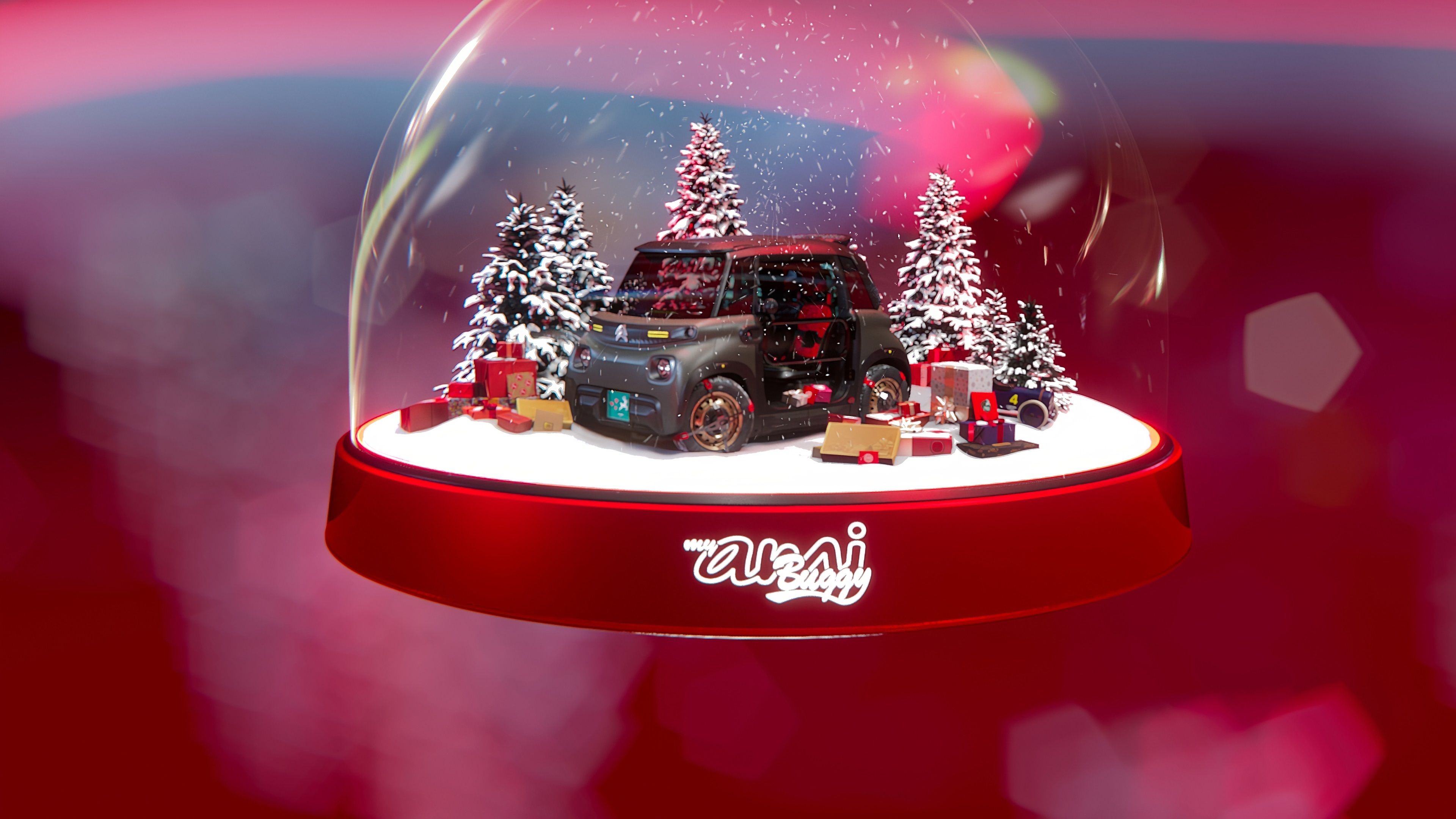 Citroën My Ami Buggy em globo de neve