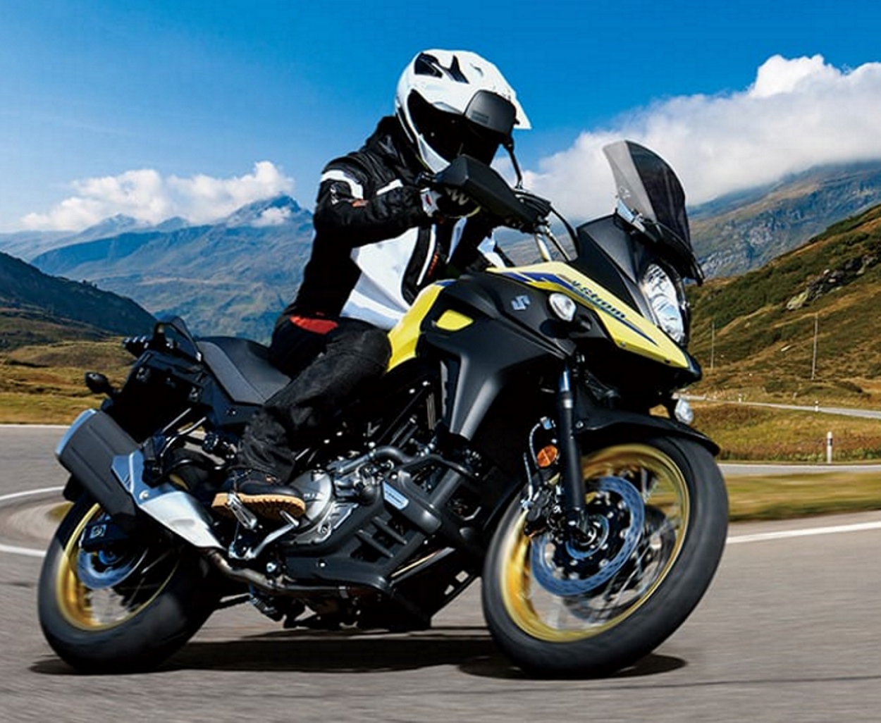 A V STROM 650 (modelo a combustão) é, hoje, uma das motos mais vendidas da Suzuki