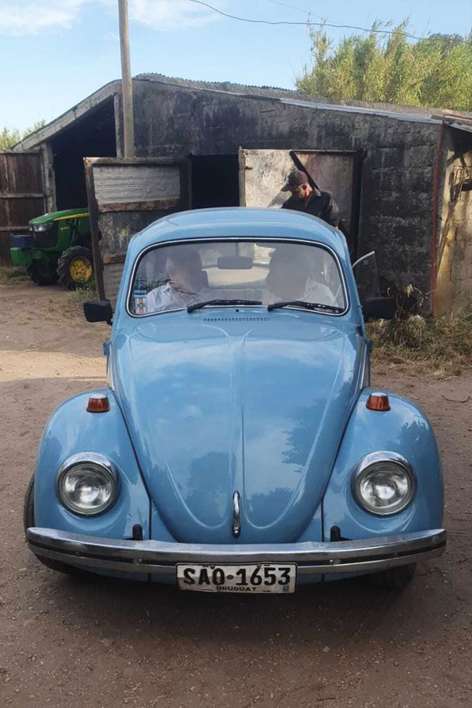 Fusca do Mujica de frente