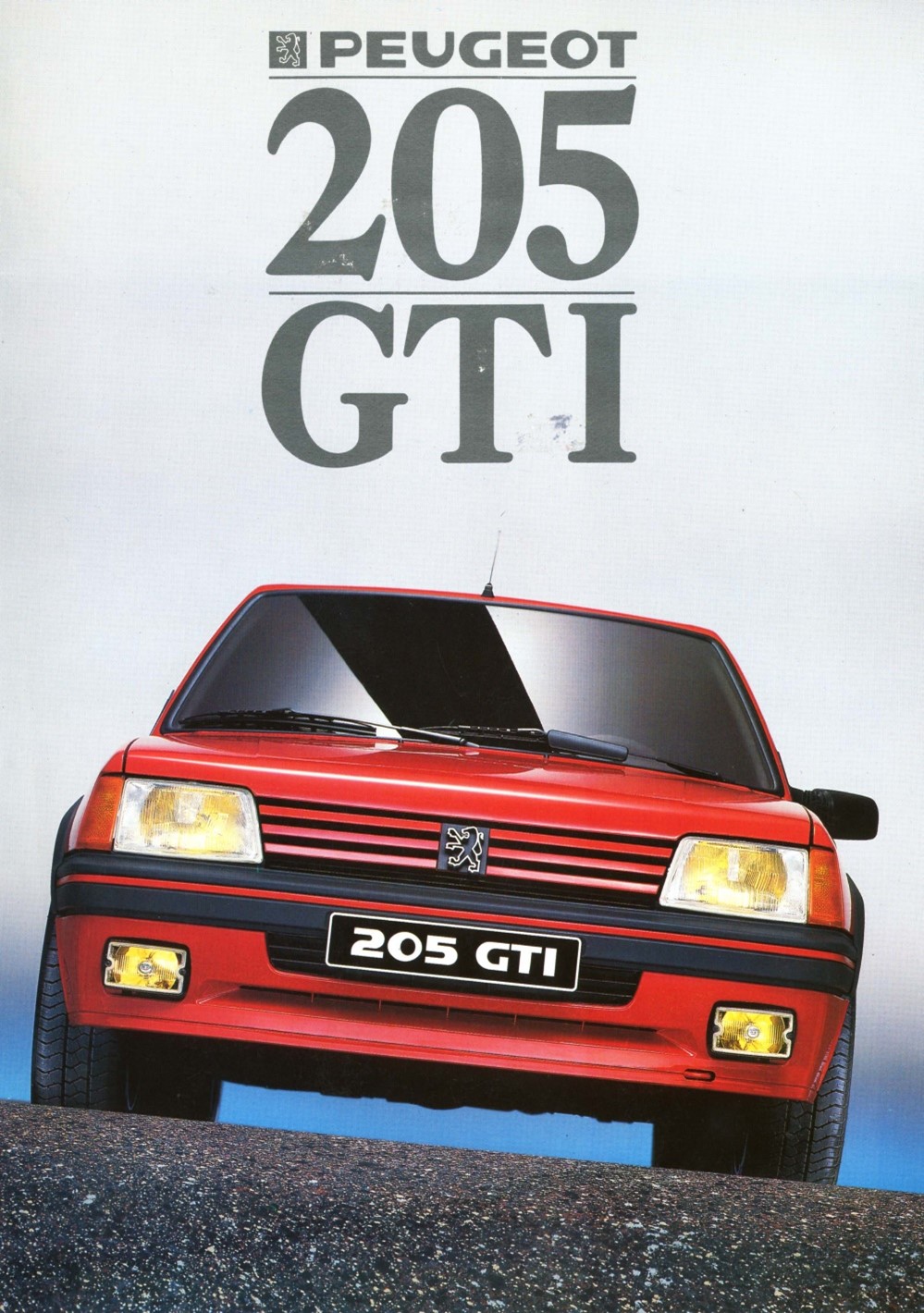 Propaganda do Peugeot 205 GTI