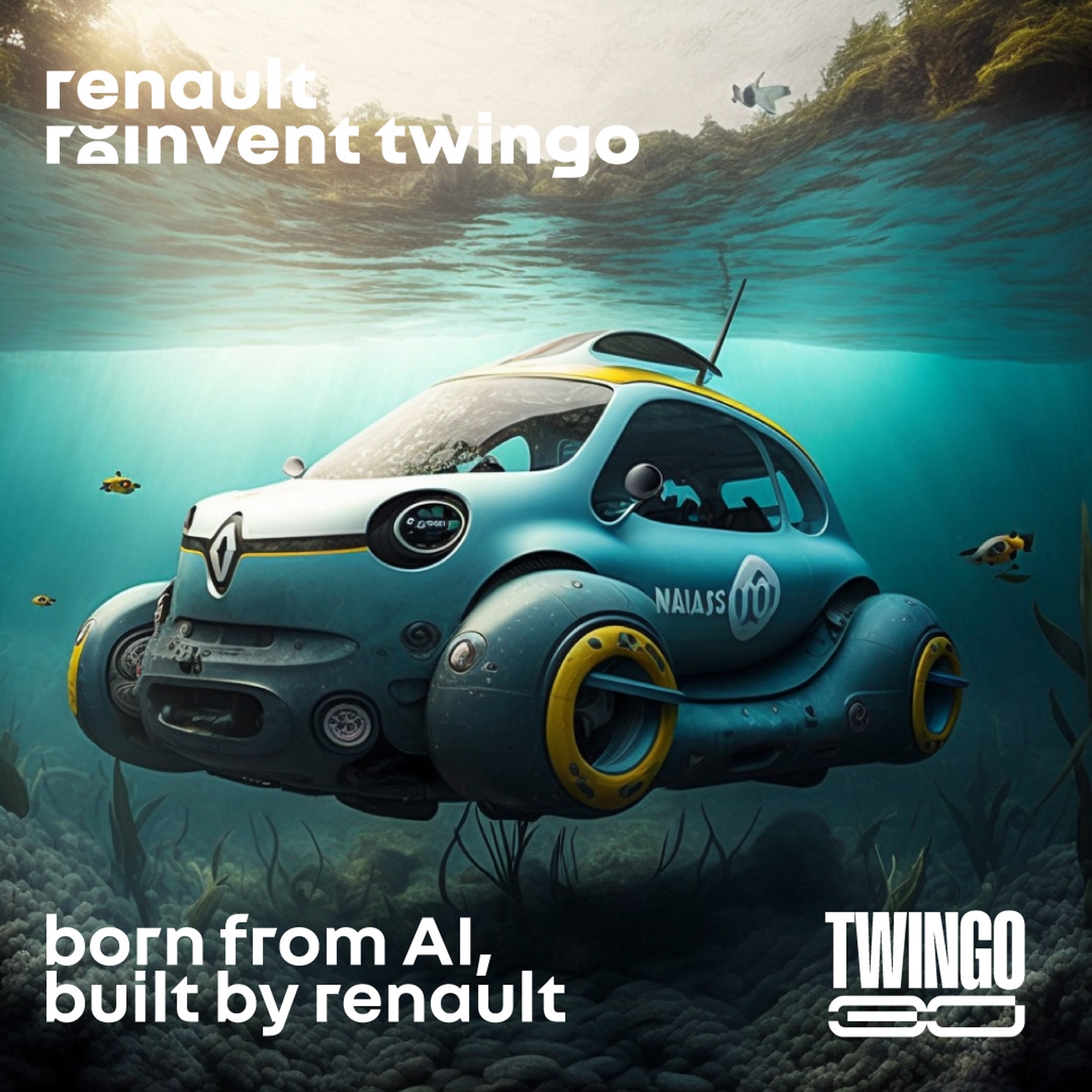 A Renault deseja que o público use a criatividade para criar, imaginar e reinventar o Twingo 