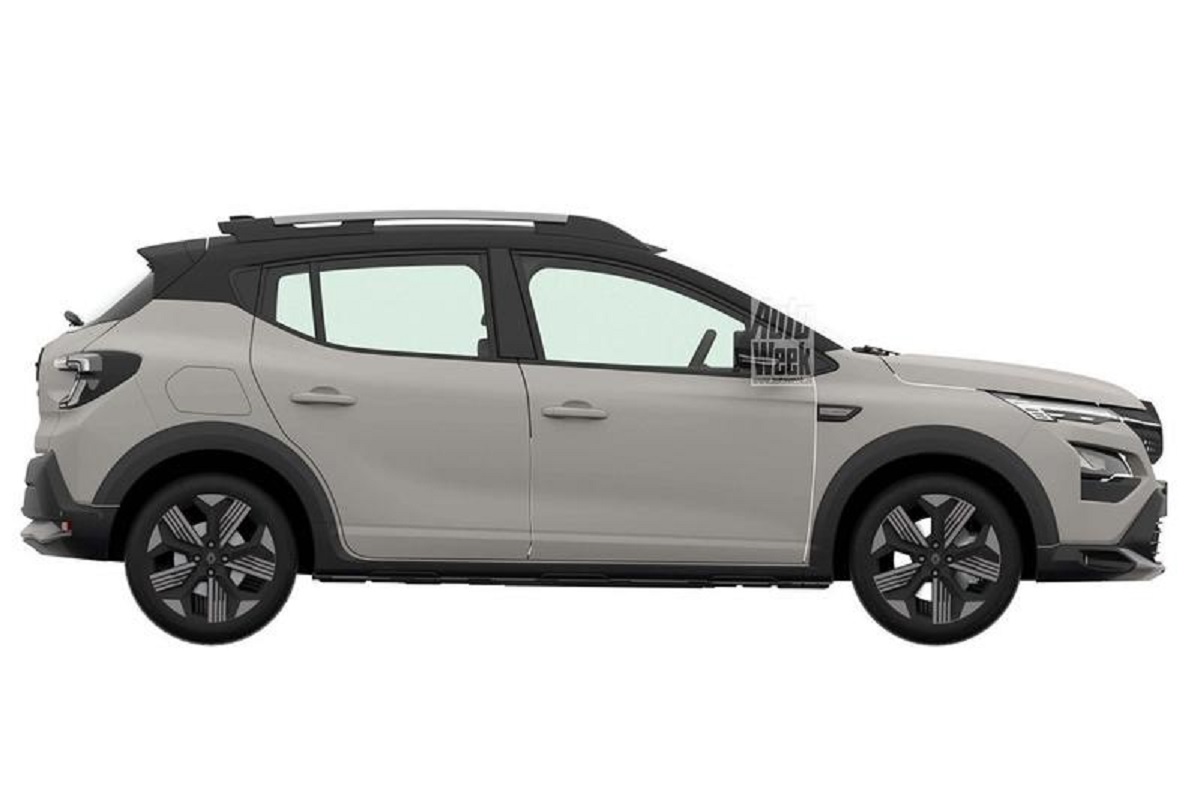 El nuevo SUV de Renault posa a su lado en la foto de solicitud de patente