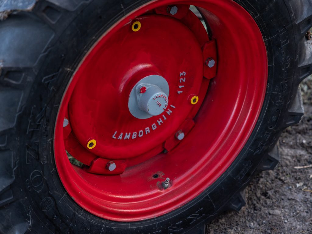Red Lamborghini DL25 Tractor Wheel.