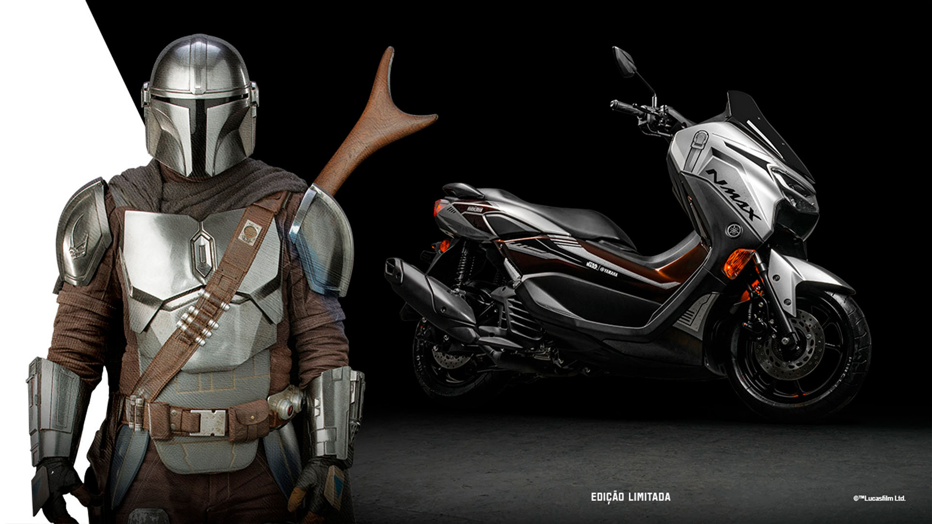 Visual foi inspirado no capacete e na armadura da série