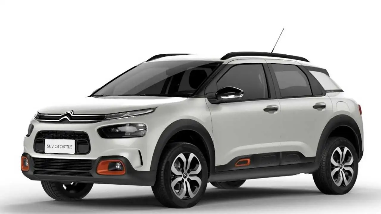 Citro N C4 Cactus Maquiado J Estreou Na Argentina   8b7de7c4 Citroen C4 Cactus Feel Branco De Frente Estacionado 