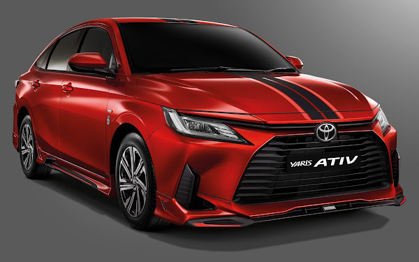 toyota yaris 2023 Tailândia vermelho frente