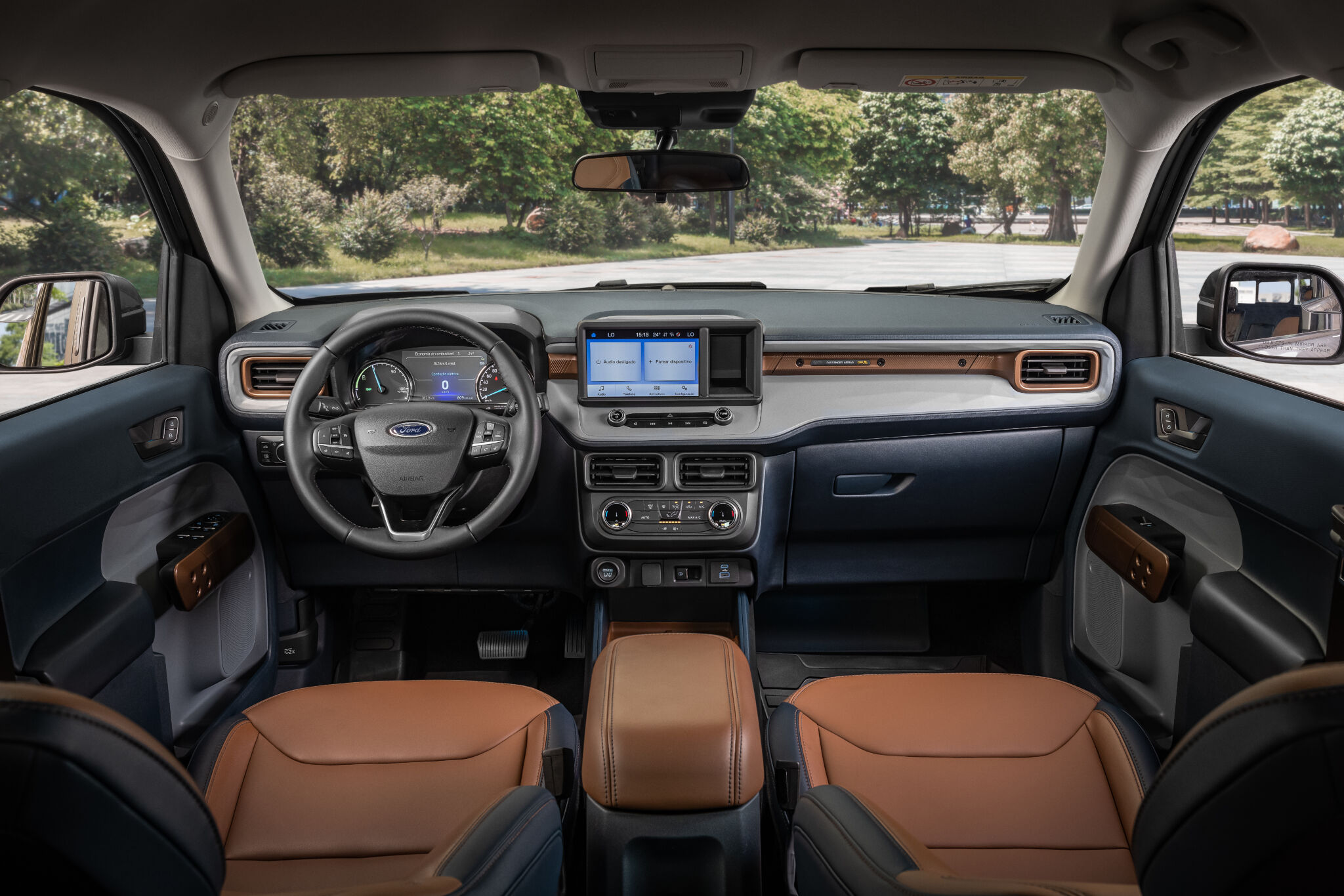 Painel da Ford Maverick Hybrid