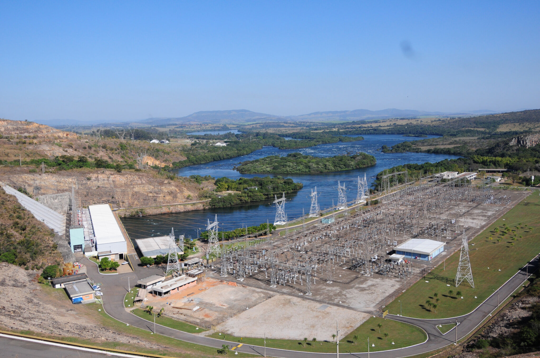 Reservatório da usina hidrelétrica de Furnas, em Minas Gerais