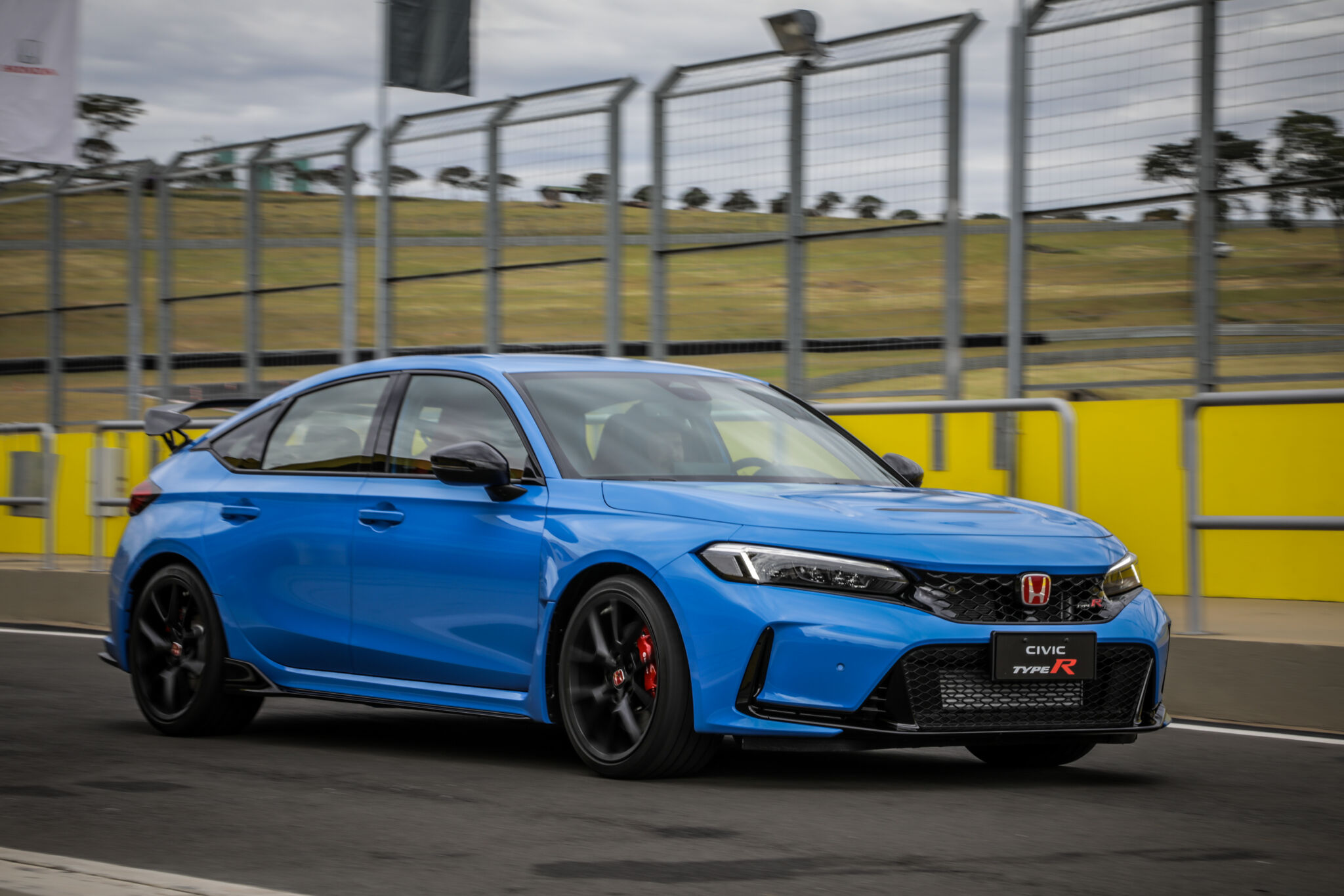 Honda Civic Type R azul de frente