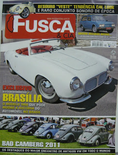 Capa da revista Fusca & Cia de 2011 sobre o Brasília Esporte de 1960