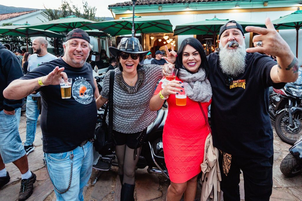 Participantes do Bike Fest 2023, em Tiradentes.