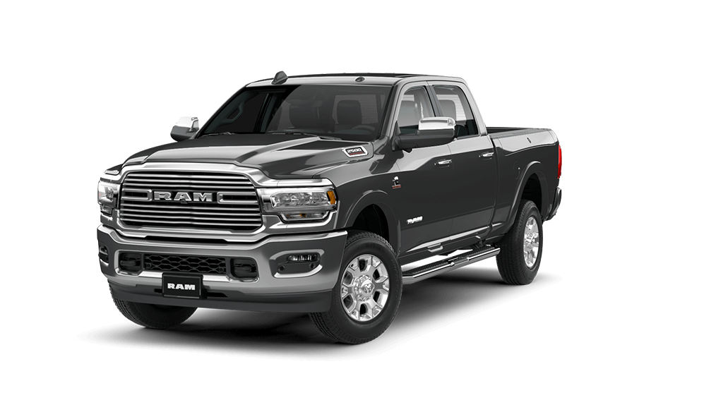 Ram 2500 Laramie cinza para matéria sobre o Cummins day (motor) e inovações da marca para as picapes