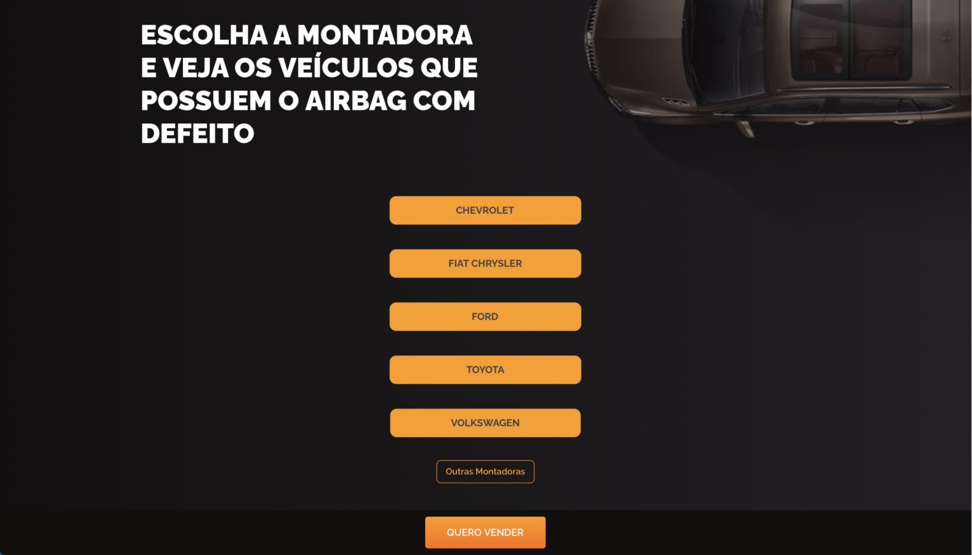 Reprodução site Regera airbags