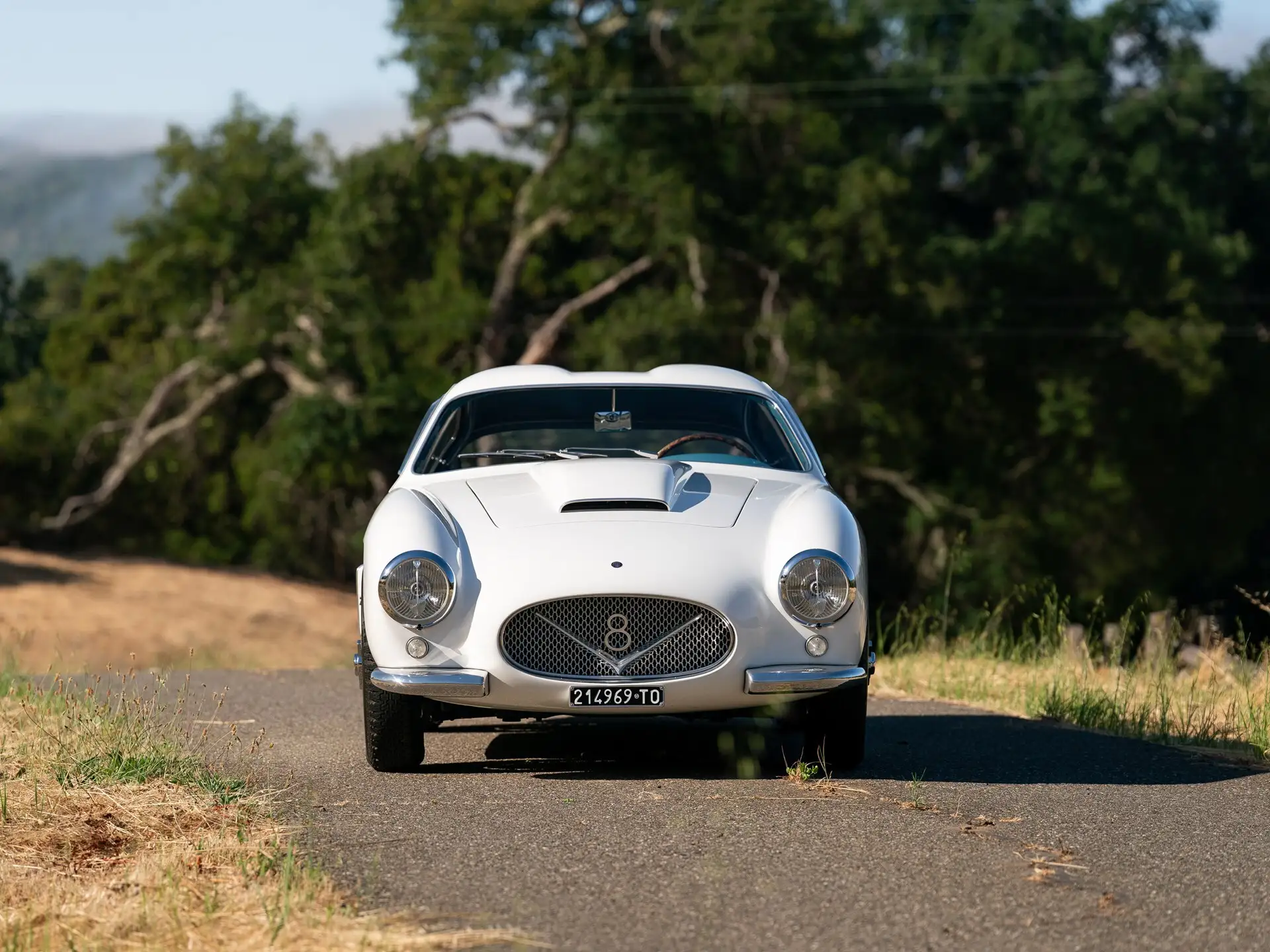 Fiat 8V Berlinetta Zagato 1953 leiloado no sábado (19); vista frontal