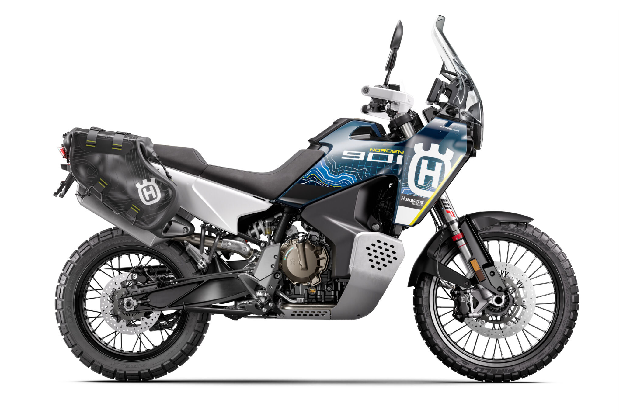 Moto Husqvarna Norden 901 Expedition de lateral