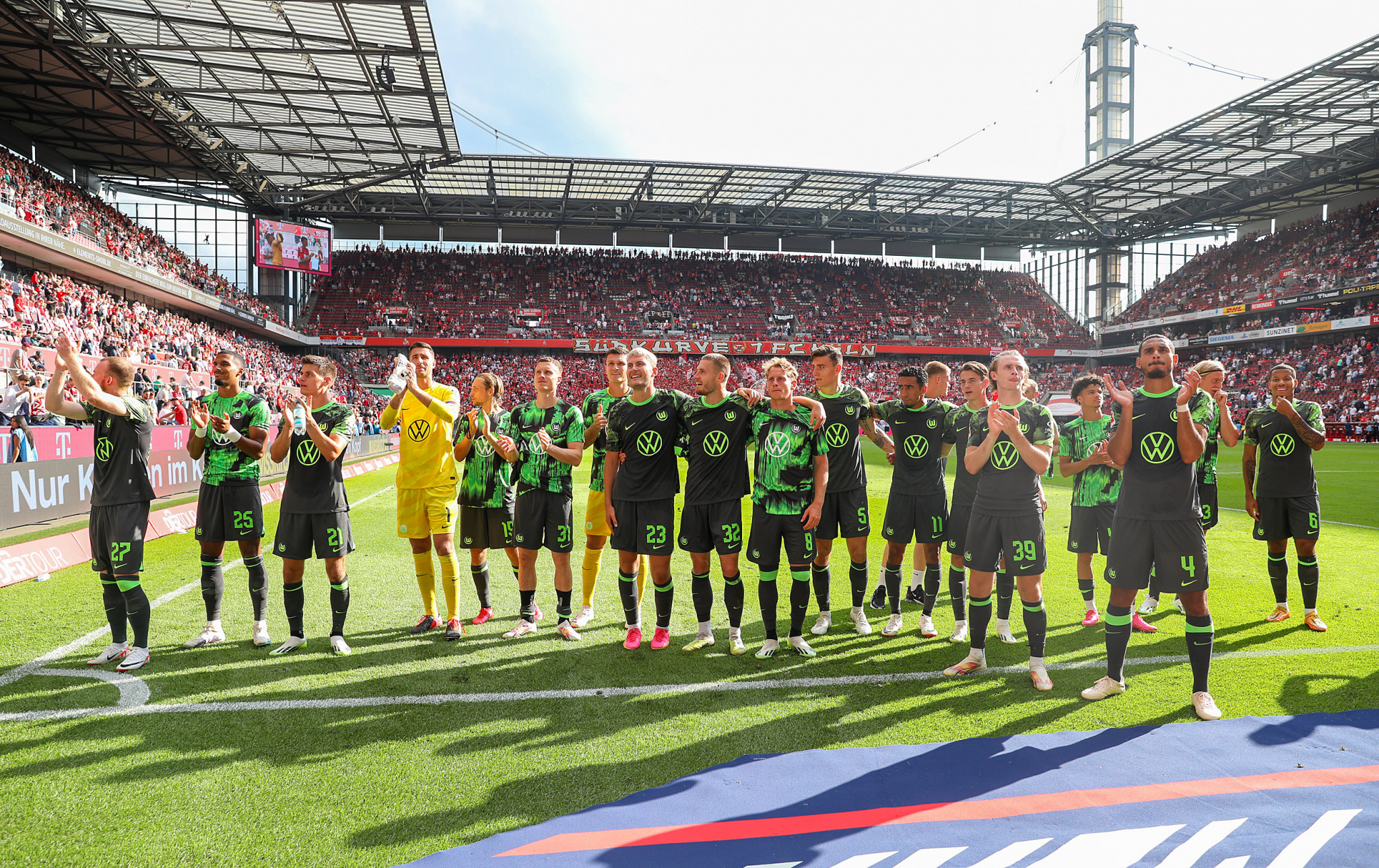 Time de futebol do Wolfsburg com patrocínio de uma das marcas alemãs, a Volkswagen