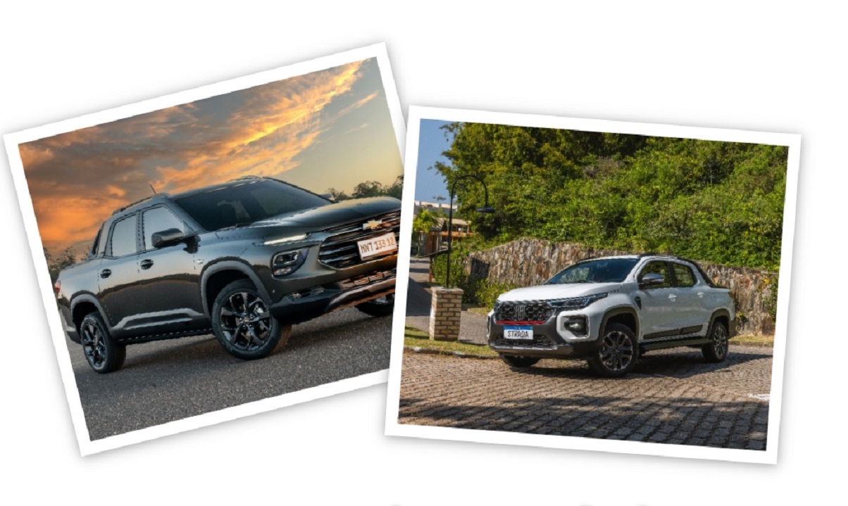 Fiat Strada ou Chevrolet Montana: compare as caminhonetes turboflex