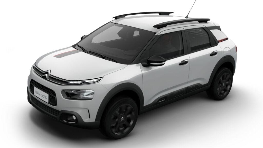 Citroën C4 Cactus Noir visto da diagonal frontal.