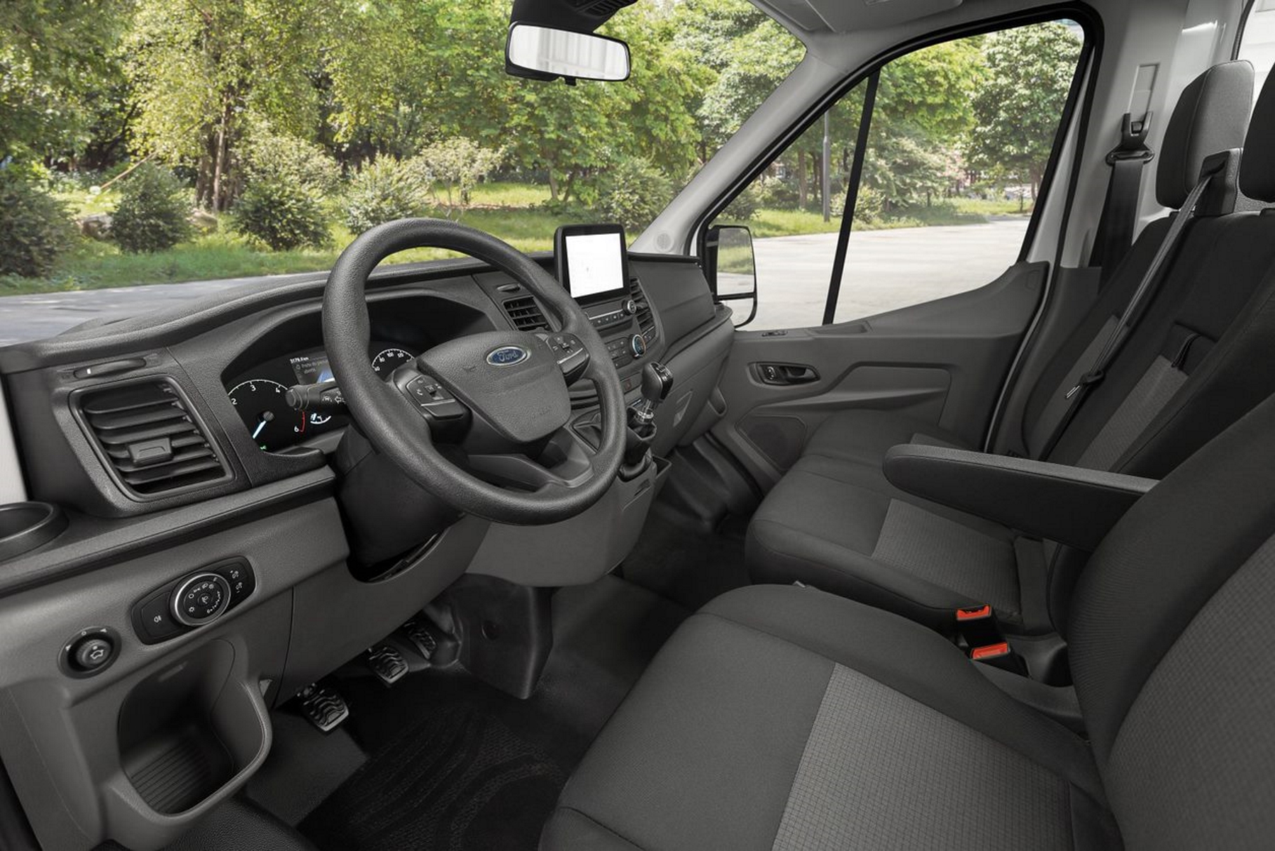 ford transit chassi branca interior banco painel estatica no estudio