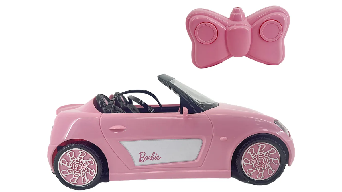 Carro da Barbie de controle remoto como presente para dia das crianças